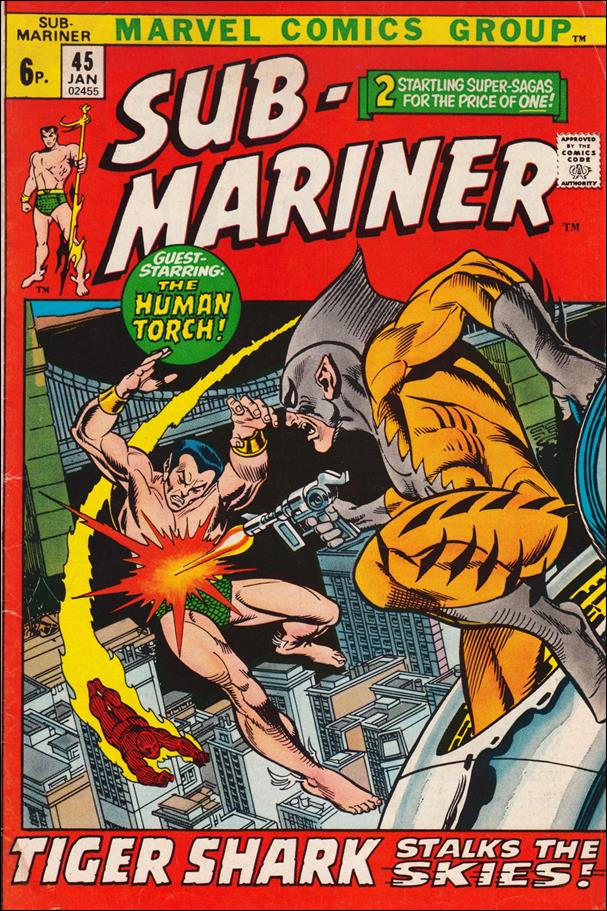 Sub-Mariner (1968) issue 45-B UK Price Cover