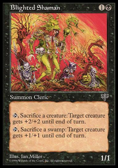 Magic the Gathering: Mirage (Base Set) card 107 Blighted Shaman