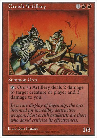 Magic the Gathering: 5th Edition (Base Set) card 254 Orcish Artillery
