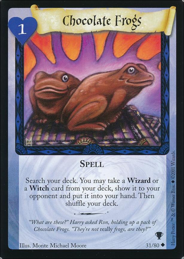 Harry Potter: Quidditch Cup (Base Set) card 31 Chocolate Frogs
