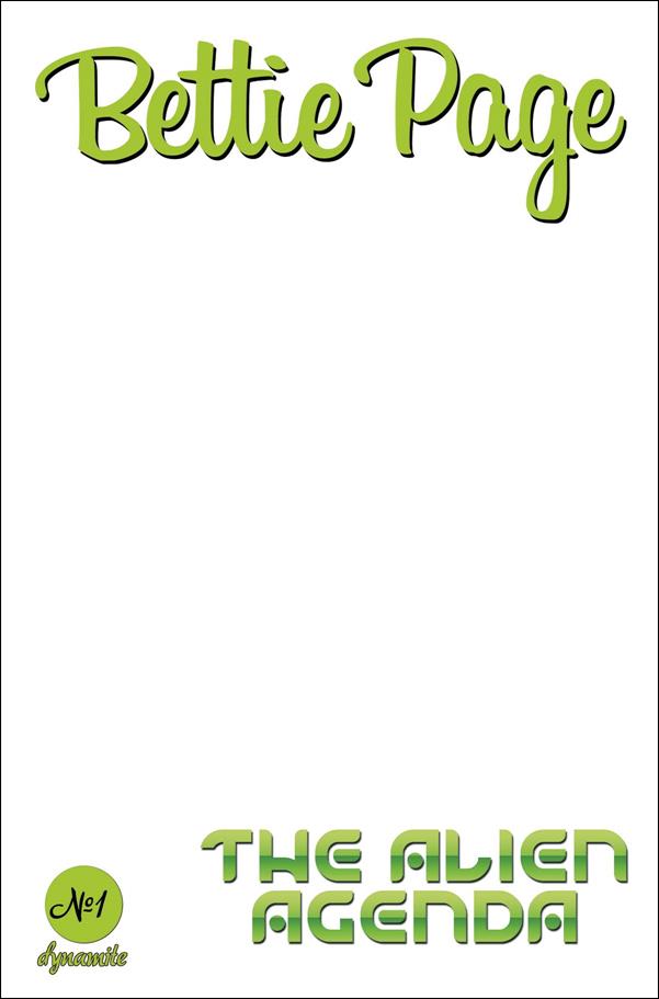 Bettie Page: The Alien Agenda issue 1-F Blank Authentix Cover