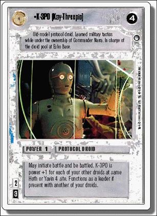 Star Wars: Hoth Revised (Base Set) card 85 K-3PO (Kay-Threepio)