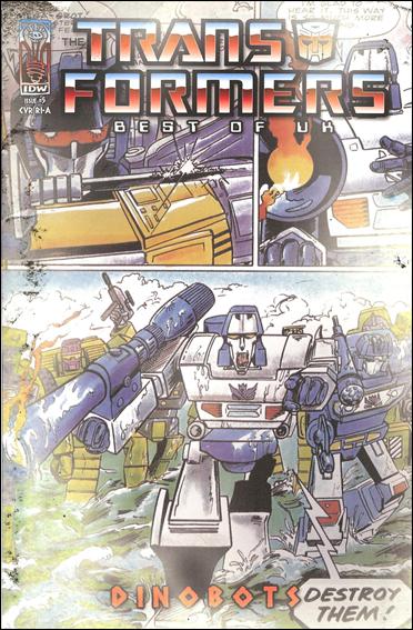 Transformers: Best of UK: Dinobots issue 5-C Retailer Incentive Retro 1:10 Cover