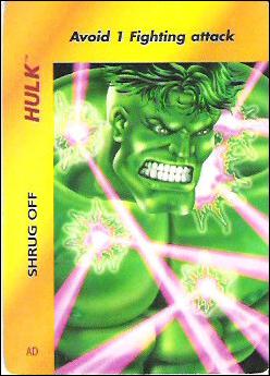 Marvel OverPower (Base Set) card nn114 Hulk: Shrug Off