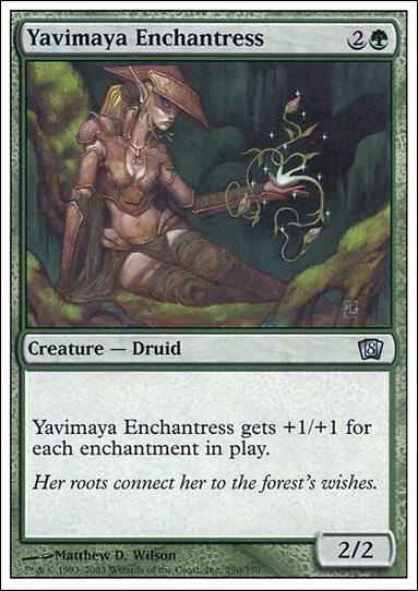 Magic the Gathering: 8th Edition (Base Set) card 290 Yavimaya Enchantress