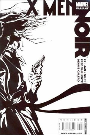 X-Men Noir issue 2-B Black and White Cover