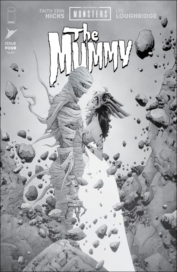 Universal Monsters: The Mummy (2025) issue 4-D Jae Lee B&W 1:25 Cover