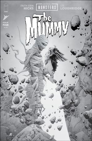 Universal Monsters: The Mummy (2025) issue 4-D Jae Lee B&W 1:25 Cover