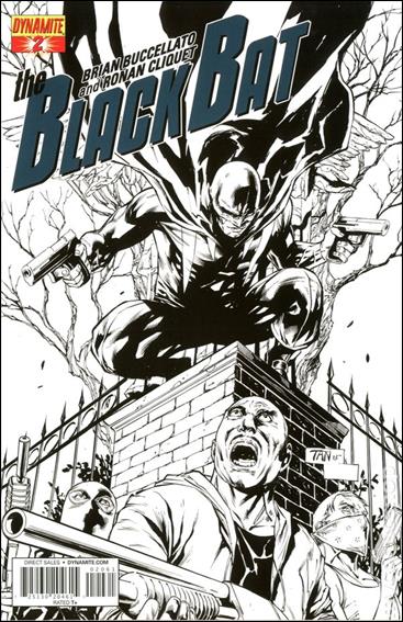 Black Bat (2013) issue 2-F Billy Tan 1:25 Black and White Cover