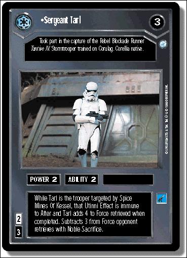 Star Wars: Endor Limited (Base Set) card 24 Sergeant Tarl