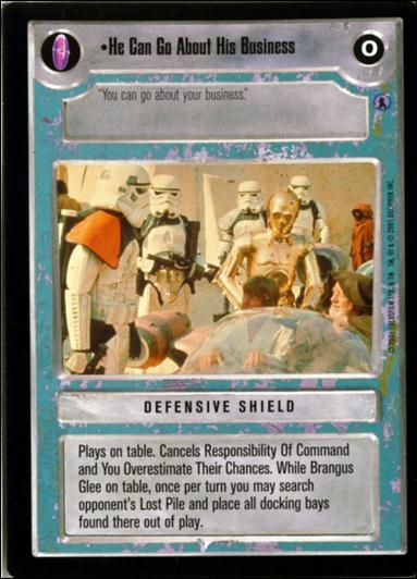 Star Wars: Reflections III (Base Set) card 142 He Can Go About His Business