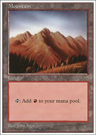 Magic the Gathering: 5th Edition (Base Set) card 433-C Mountain