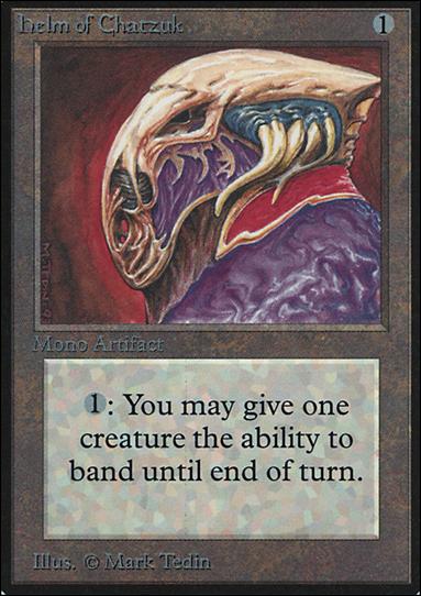 Magic the Gathering: Limited Edition Alpha (Base Set) card 246 Helm of Chatzuk