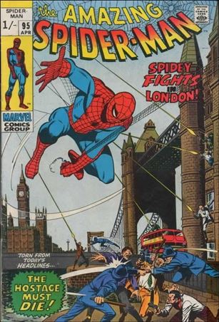Amazing Spider-Man (1963) issue 95-B UK Price Cover