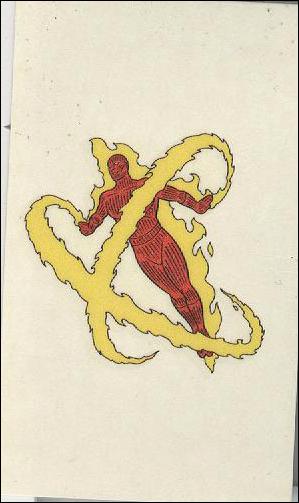 Marvel Vision (Tattoo Subset) card nn 4 Human Torch