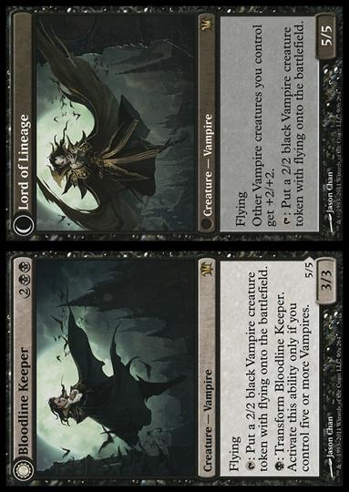 Magic the Gathering: Innistrad (Base Set) card 90 Bloodline Keeper / Lord of Lineage