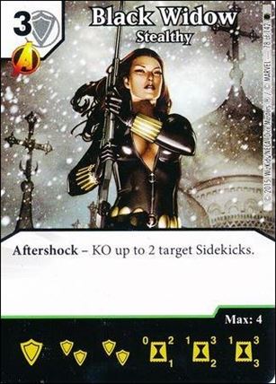 Marvel Dice Masters Amazing Spider-Man card 78 Black Widow: Stealthy