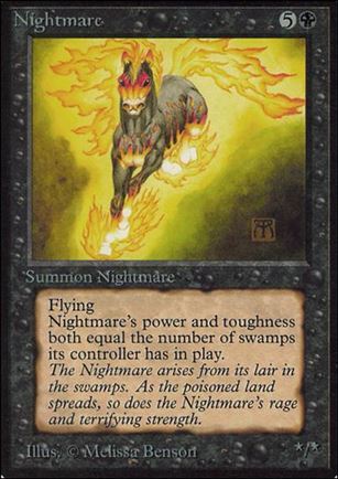 Magic the Gathering: Limited Edition Alpha (Base Set) card 118 Nightmare