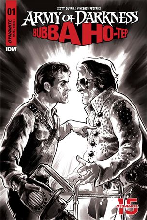 Army of Darkness/Bubba Ho-Tep issue 1-I Diego Galindo 1:30 Black & White Cover