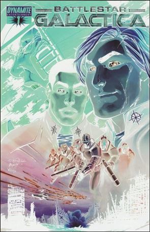 Classic Battlestar Galactica issue 1-D Talent Caldwell 1:25 Negative Cover
