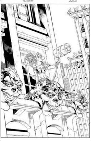 Harley Quinn (2016) issue 1-UO Tom Raney Yancy St. Comics Black & White Cover