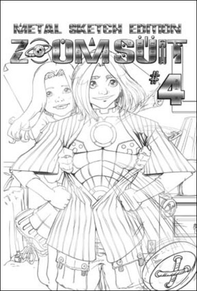 Zoom Suit issue 4-F Billy Dallas Patton Metal Sketch Cover