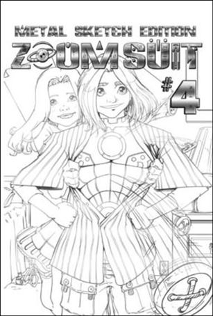 Zoom Suit issue 4-F Billy Dallas Patton Metal Sketch Cover