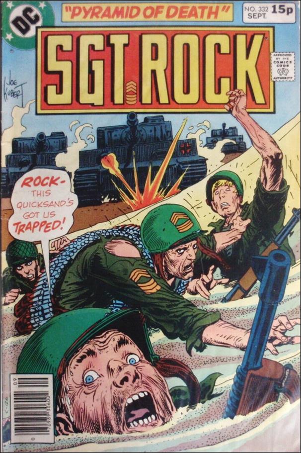 Sgt. Rock (1977) issue 332-B UK Price Cover