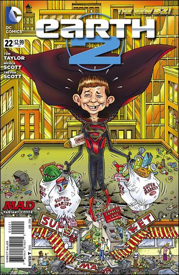 Earth 2 issue 22-B John Kerschbaum 1:25 MAD Cover