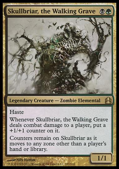 Magic the Gathering: Commander (Base Set) card 227 Skullbriar, the Walking Grave