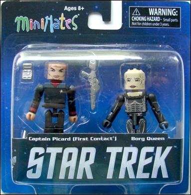 Star Trek Legacy Minimates figure 3 Captain Picard (First Contact) and Borg Queen