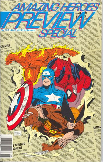 Amazing Heroes issue 170 Issue doubles as AH Preview Special, Fall 1989