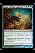 Magic the Gathering: Eventide (Base Set) card 150 Fable of Wolf and Owl