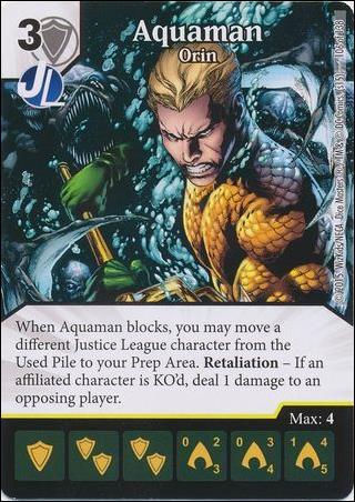 DC Comics Dice Masters Justice League  card 104 Aquaman - Orin