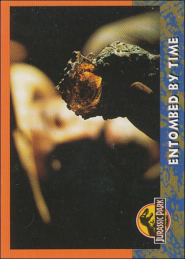 Jurassic Park (Base Set) card 21 Entombed by Time
