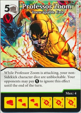 DC Comics Dice Masters Green Arrow and The Flash card 69 Professor Zoom: Inescapable Fate