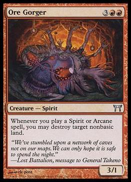 Magic the Gathering: Champions of Kamigawa (Base Set) card 182 Ore Gorger