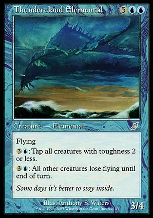 Magic the Gathering: Scourge (Base Set) card 54 Thundercloud Elemental