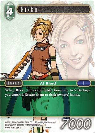 Final Fantasy Trading Card Game: Opus I (Base Set) card 090R Rikku