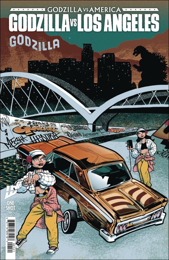 Godzilla vs. America: Los Angeles issue 1-B J. Gonzo Cover
