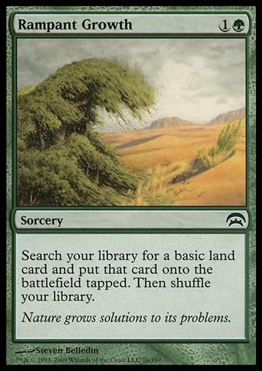 Magic the Gathering: Planechase (Base Set) card 76 Rampant Growth