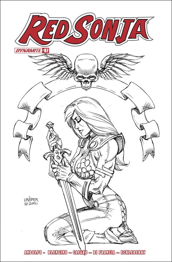 Red Sonja (2021) issue 7-O Joseph Michael Linsner 1:25 Black & White Cover