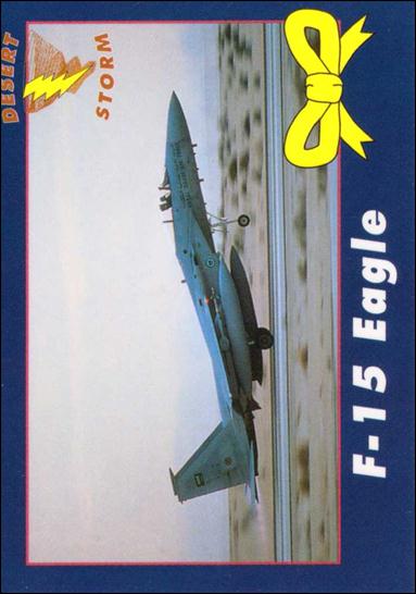 Operation Yellow Ribbon Desert Storm Trading Cards (Base Set) card 32 F-15 Eagle 