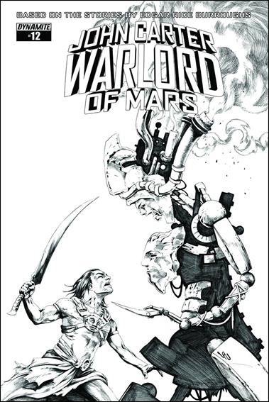 John Carter: Warlord of Mars (2014) issue 12-F Jonathan Lau 1:20 Black & White Cover