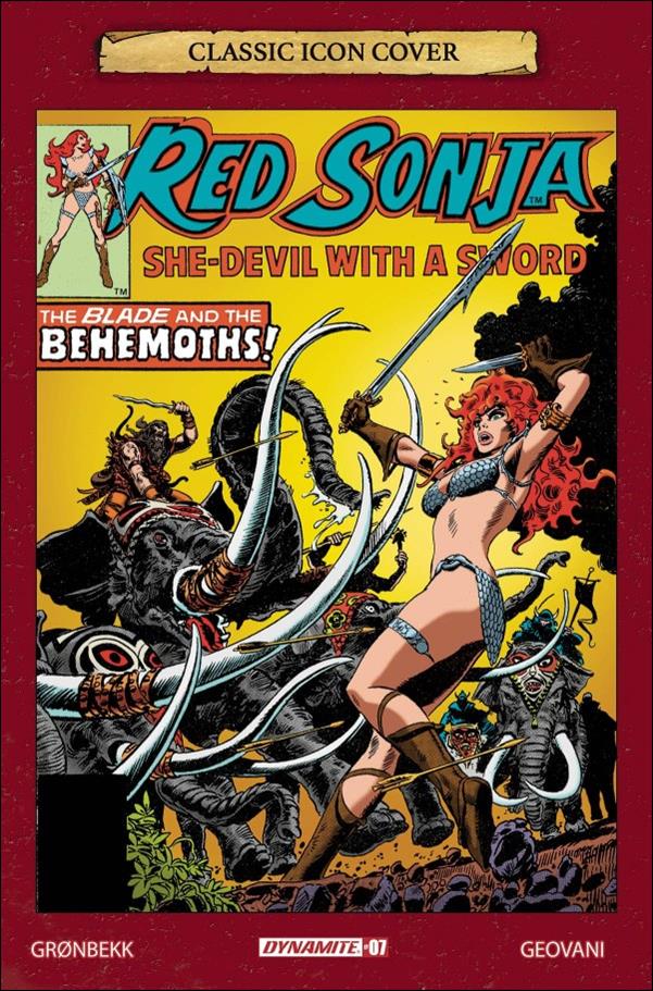 Red Sonja (2023) issue 7-G Frank Thorne 1:10 Classic Icon Cover