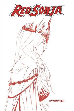 Red Sonja (2019) issue 18-M Jae Lee 1:21 Red Line Art Cover