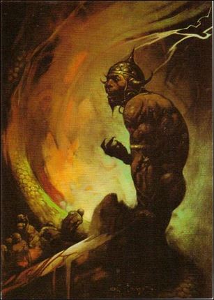 Frazetta II: The Legend Continues  (Base Set) card 34 Mongol Tyrant