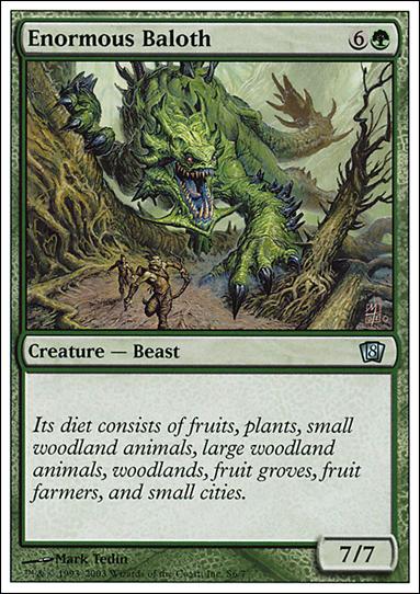 Magic the Gathering: 8th Edition (Starter Deck Subset) card S6 Enormous Baloth