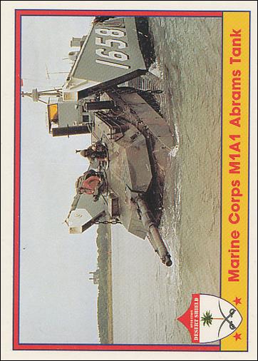 Operation Desert Shield (Base Set) card 25 Marine Corps M1A1 Abrams Tank