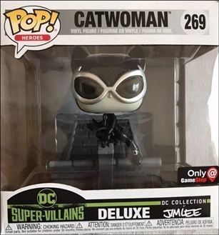 POP! Heroes figure 269-B Catwoman (B&W) Jim Lee Collection Gamestop